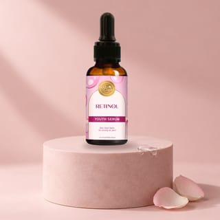RETINOL FACE SERUM WITH HYALURONIC ACID, WITCH HAZEL, & ALOE EXTRACT - 9 SKIN BENEFITS - 30 ML