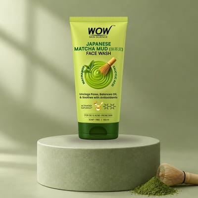 Japanese Matcha Mud Face Wash Purifies & Balances Oily Skin
