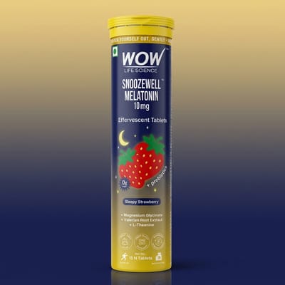 Snoozewell Melatonin Effervescent Tablets Promotes Relaxation