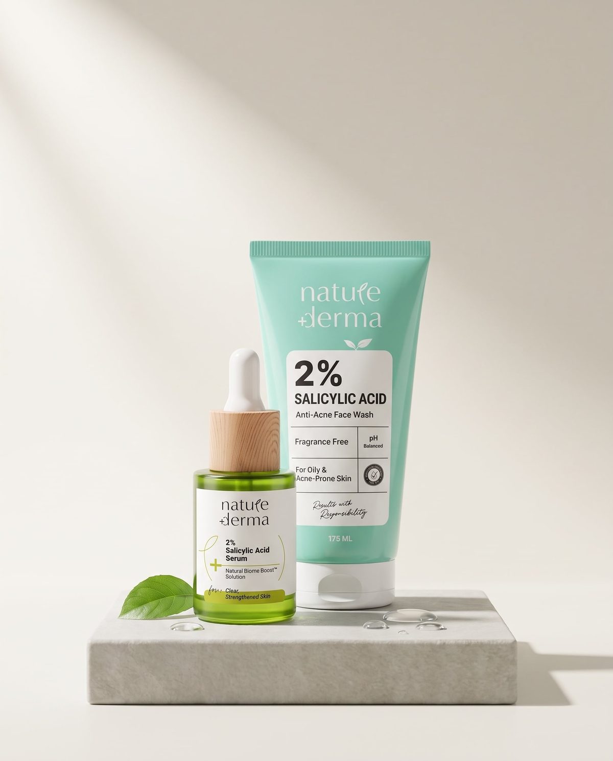 Acne Duo: 2% Salicylic Acid Serum + 2% Salicylic Acid Face Wash