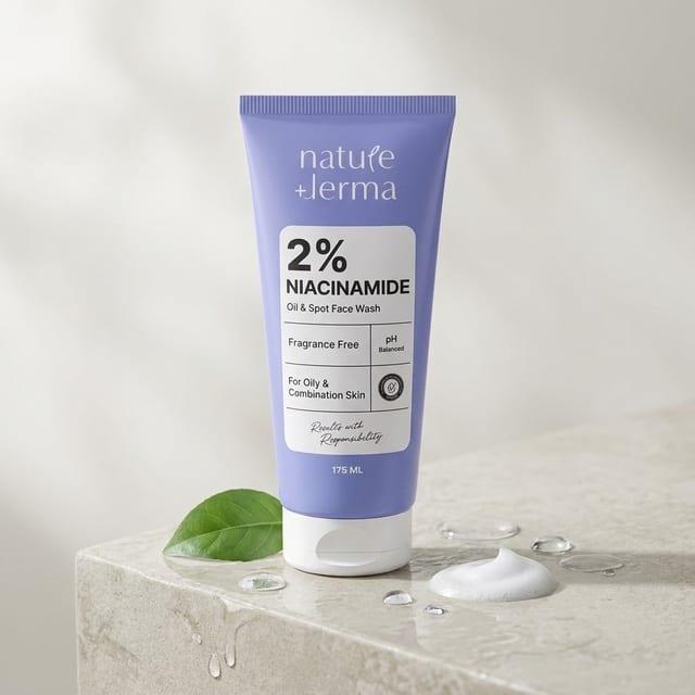 Nature Derma 2% Niacinamide Oil & Spot Face Wash - 175 ml