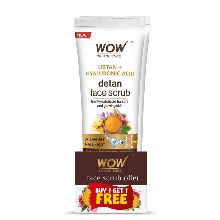 Ubtan & Hyaluronic Acid Face Scrub Gentle Exfoliation & Hydration