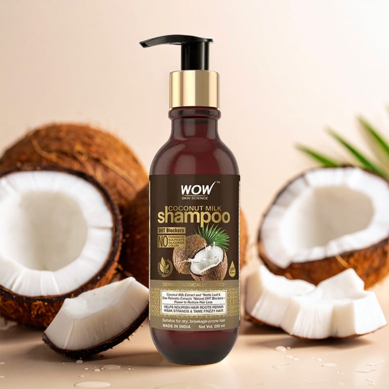 WOW Coconut Milk Shampoo Nourishing DHT Blocker Shampoo