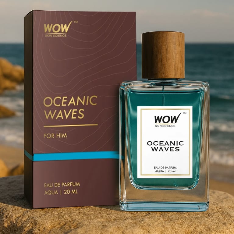 Oceanic Waves Aqua Eau De Parfum Fresh Invigorating Scent for Him