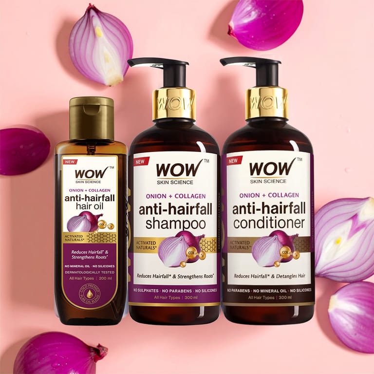 Onion & Collagen Hairfall Kit Supports Stronger Roots