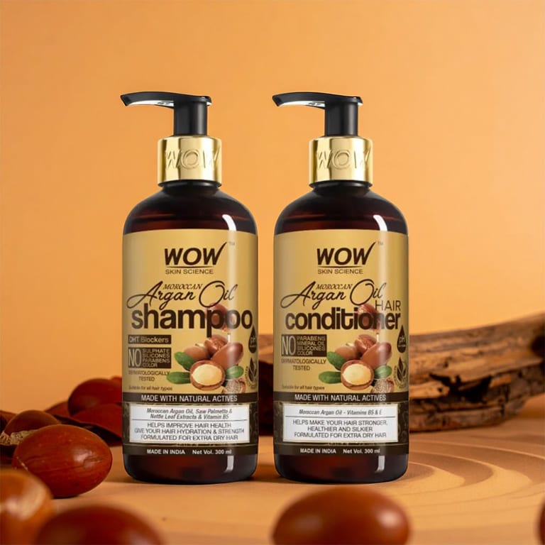 Moroccan Argan Oil Shampoo & Conditioner Duo Deep Nourishment & Shine
