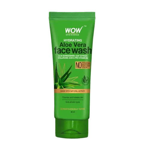 Aloe Vera Hydrating Face Wash Refreshing Antioxidant Cleanser