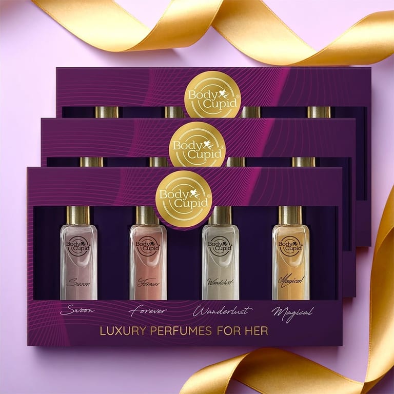 Luxury Eau de Epic Memories Perfume Gift Set for Women - 4 x 20 ml - Pack of 3