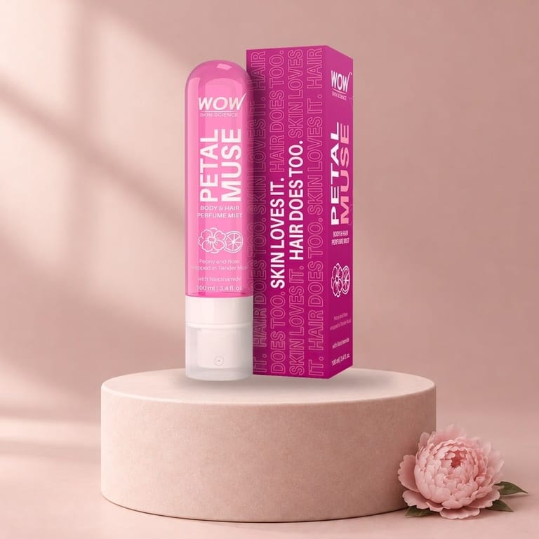 Petal Muse Floral Hair & Body Mist Long-Lasting Peony Freshness