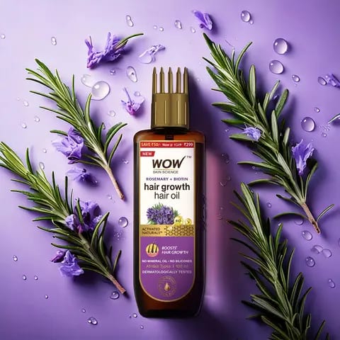 Rosemary Biotin Hair Oil Strengthens Hair & Controls Hair Fall