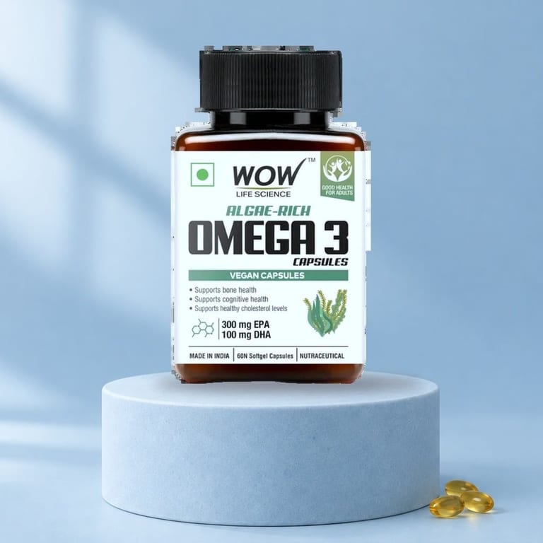 Algae Rich Omega 3 Vegetarian Capsules Plant-Based Heart & Brain