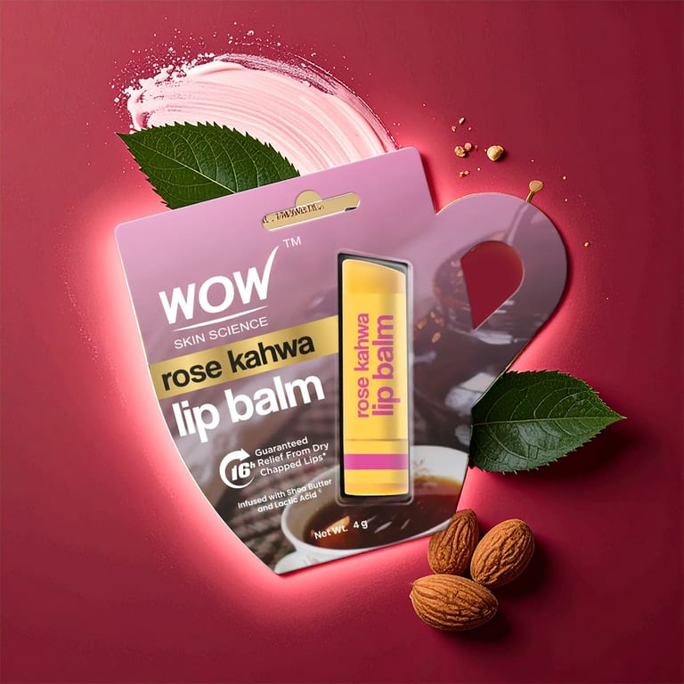 Rose Kahwa Lip Balm Up to 16 Hours of Moisture & Glossy Tint