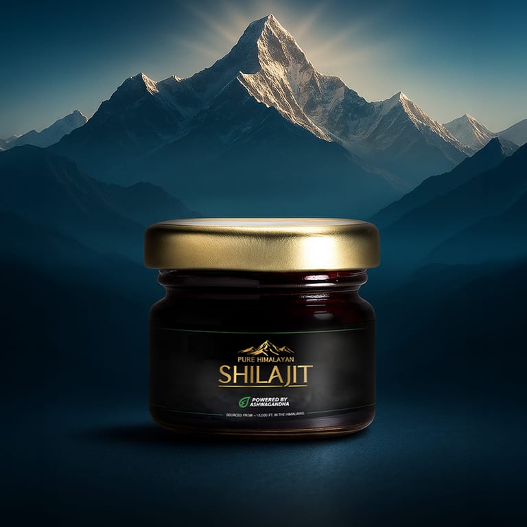 Himalayan Shilajit Resin with Ashwagandha Enhance Energy & Vitality