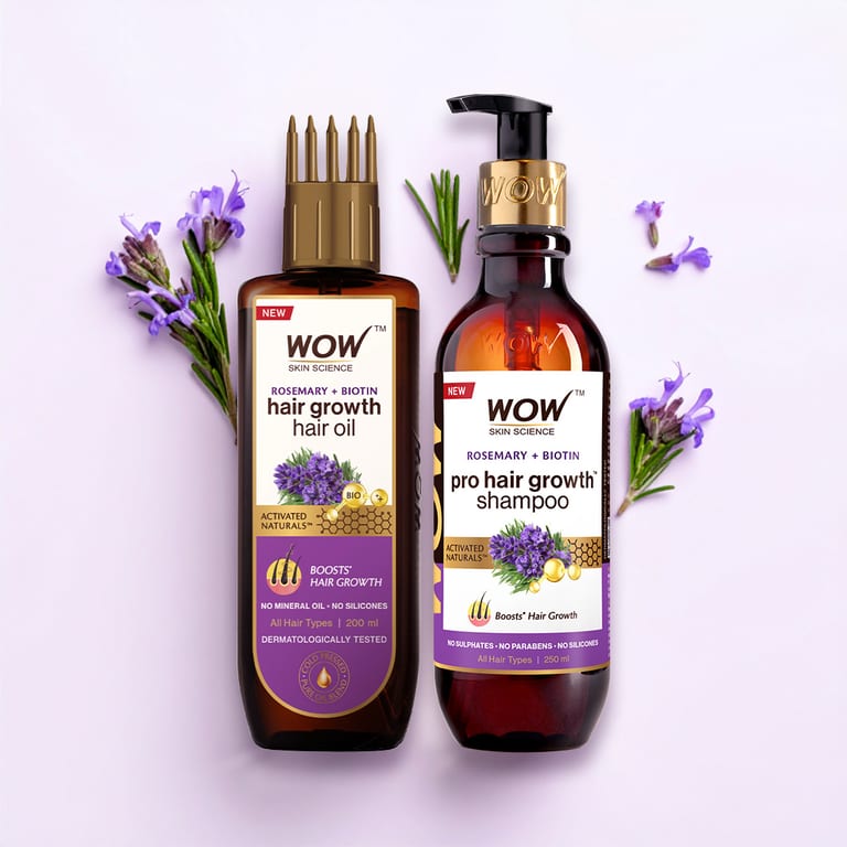 Rosemary & Biotin Hair Care Kit Reduces Breakage & Revitalises