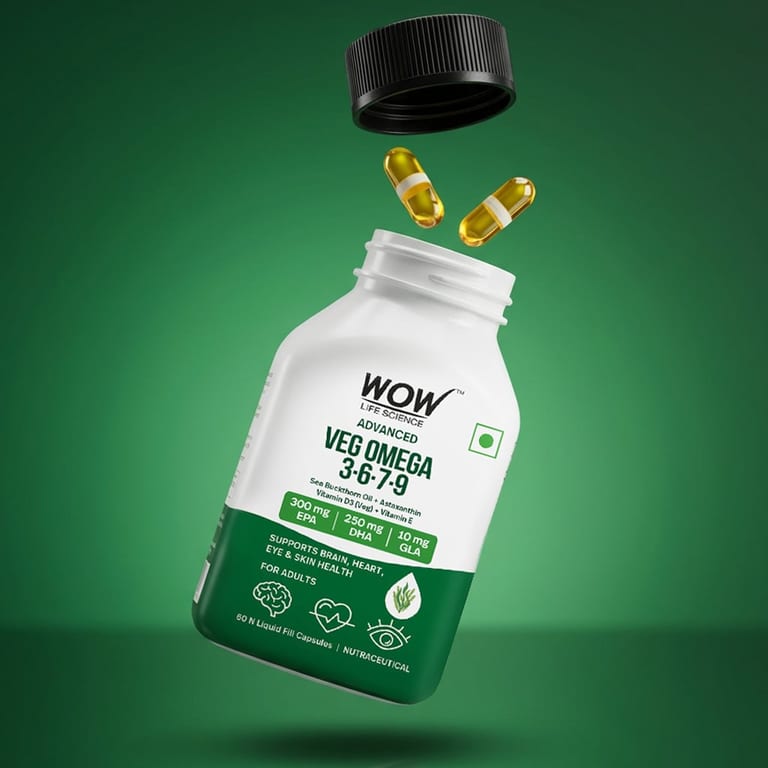 Veg Omega 3 6 7 9 Complete Plant-Based Omega Support