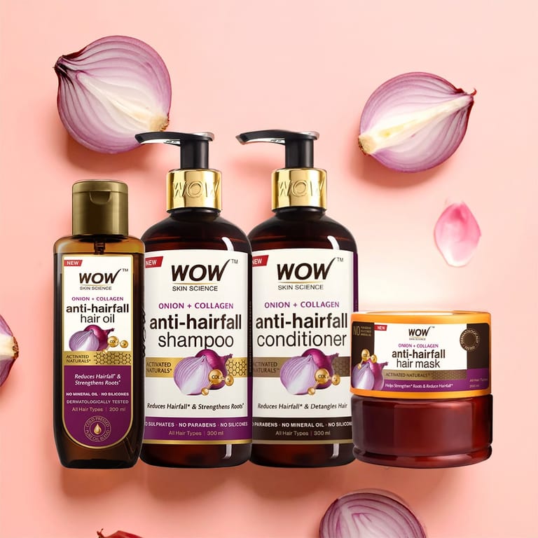 Onion Hair Fall Control Spa Kit Fortifying 4-Step Treatment