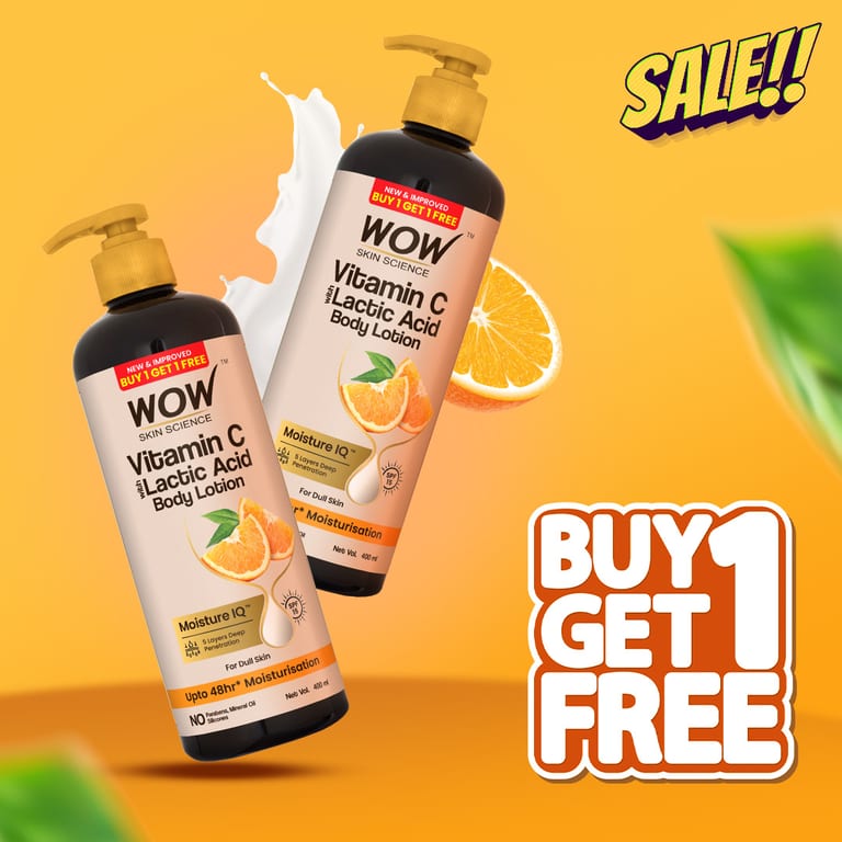 WOW Vitamin C Body Lotion Brightens & Hydrates Skin