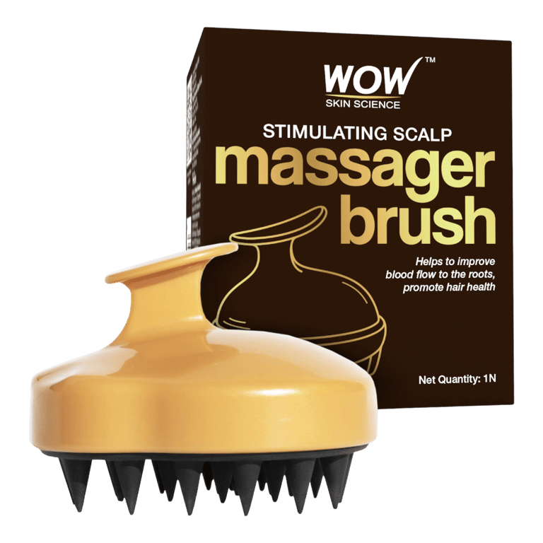 Stimulating Scalp Massager Brush Boosts Circulation & Comfort