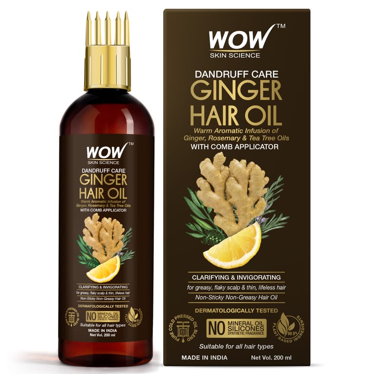 Ginger Hair Oil Dandruff Control with Comb Applicator