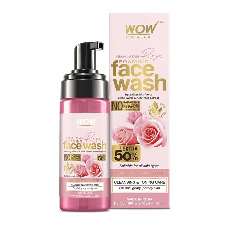 Himalayan Rose Foaming Face Wash Purifying & Hydrating Cleanse
