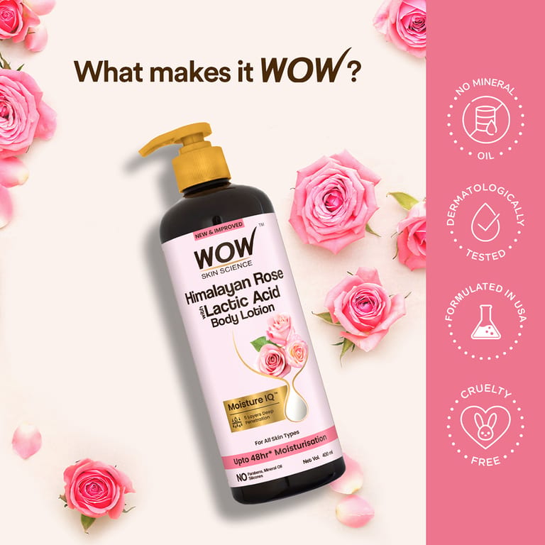 Himalayan Rose With Lactic Acid Body Lotion Hydrating & Smoothing
