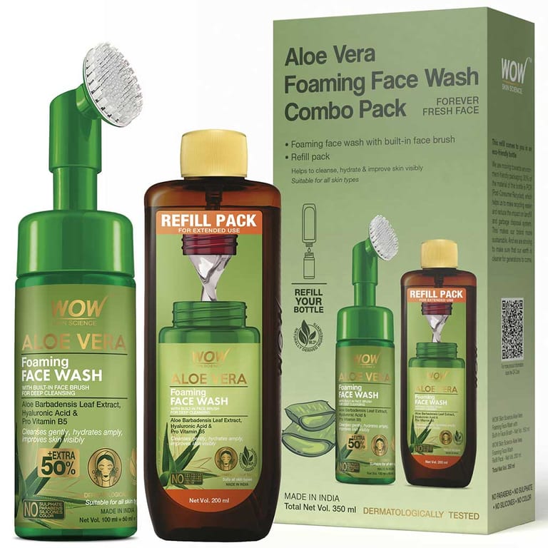 Aloe Vera Face Wash Gentle Hydration & Antioxidant Cleansing