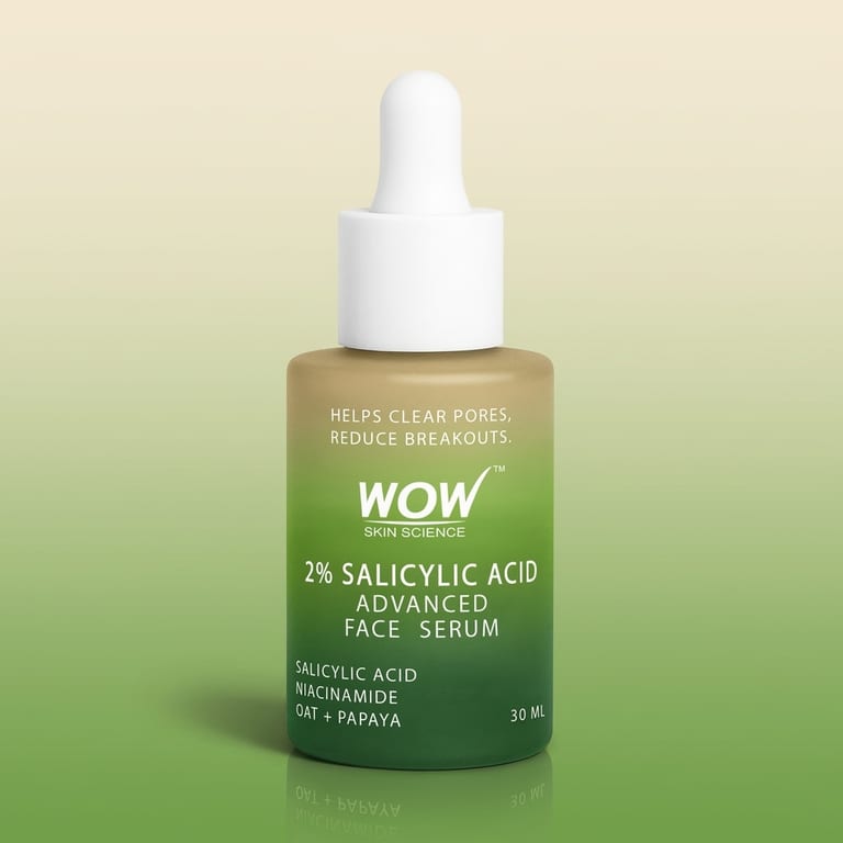 2% Salicylic Acid Face Serum Unclogs Pores & Controls Excess Oil