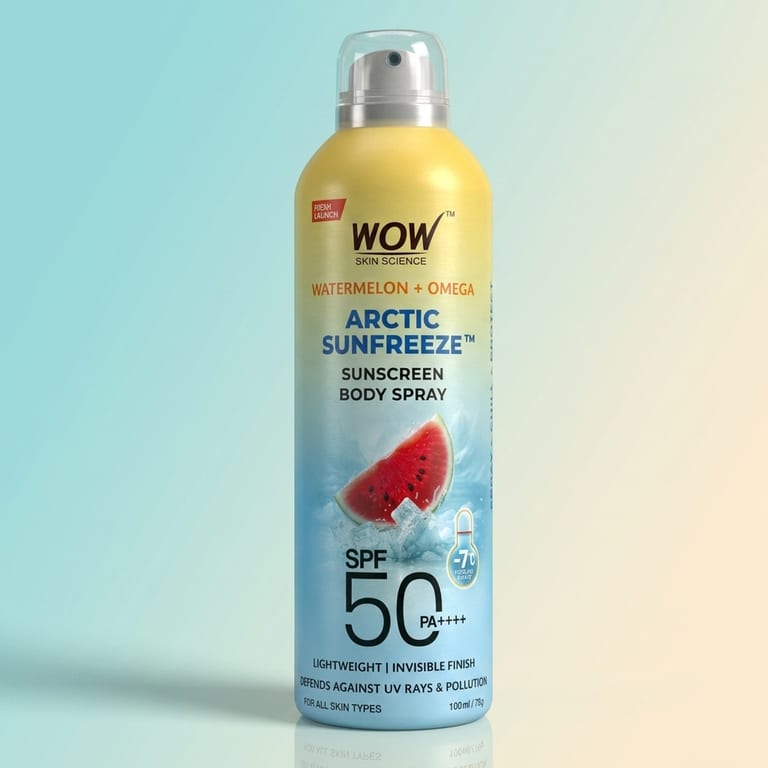 Watermelon Aerosol Sunscreen Instant Cooling SPF 50 Body Spray