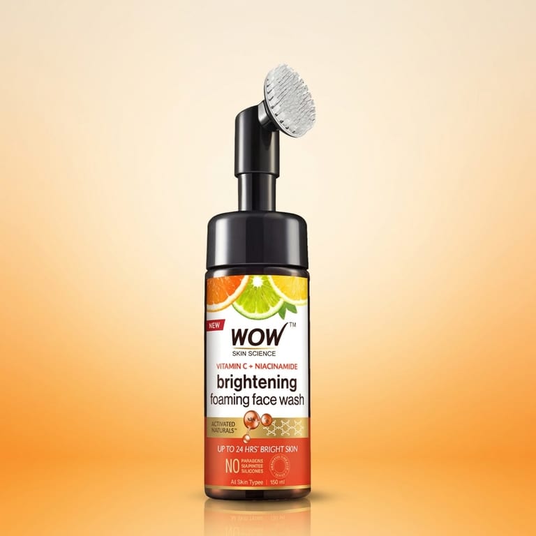Brightening Vitamin C Foaming Face Wash With Built-In Brush 24-Hour