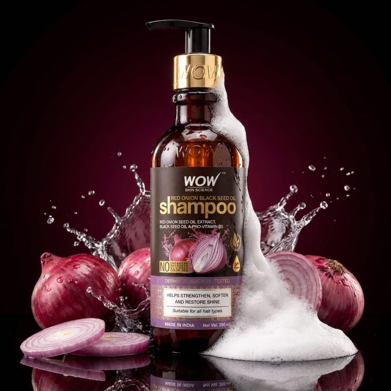 Onion & Collagen Anti-Hairfall Shampoo Strengthens Roots & Reduces