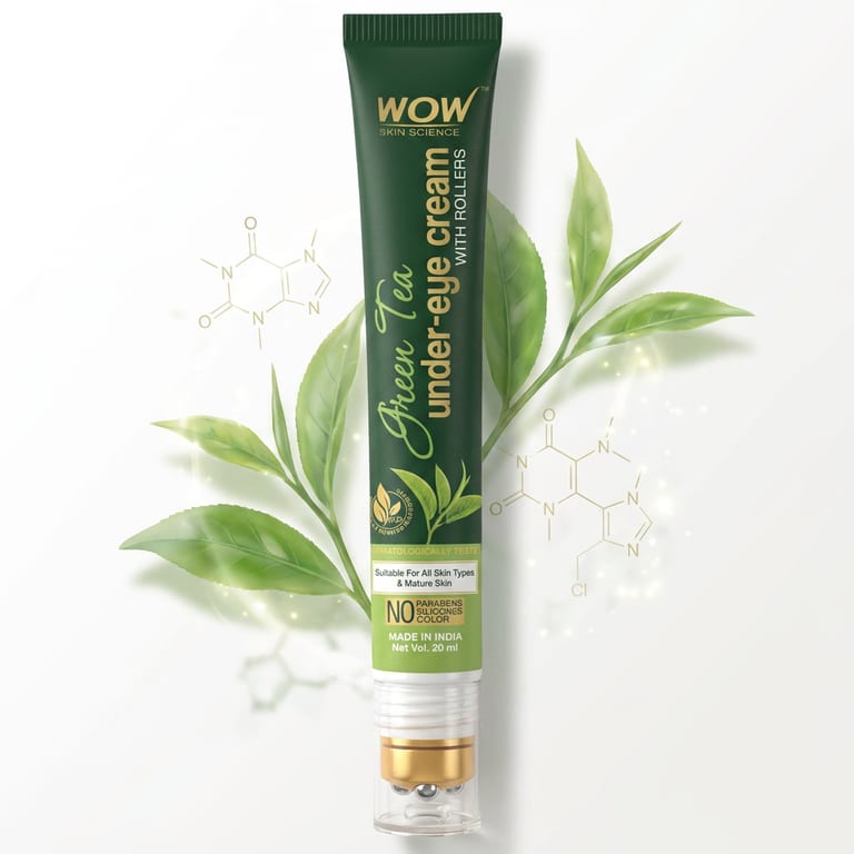 Green Tea Under Eye Cream - Roller Tube - 20 ml