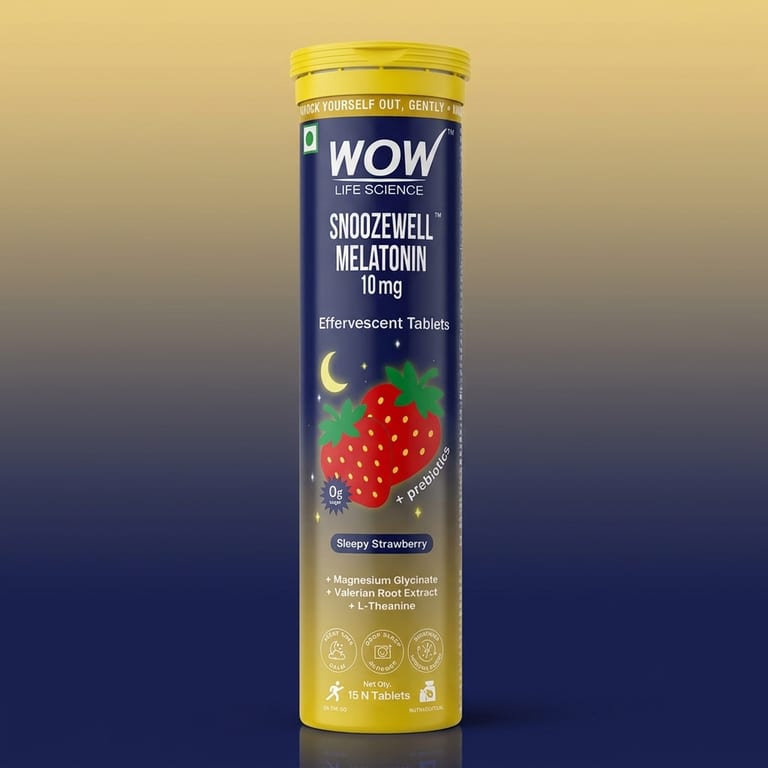 Snoozewell Melatonin Effervescent Tablets Promotes Relaxation