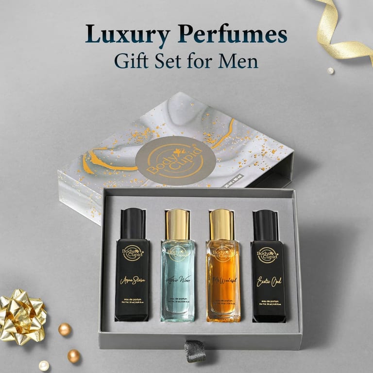 Luxury Perfume Gift Set for Men 4 x Long-Lasting Fragrance Collection
