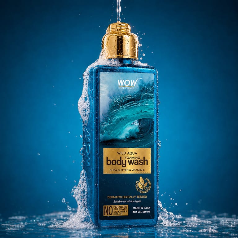 Wild Aqua Foaming Body Wash Refreshing Sulphate-Free Cleanse