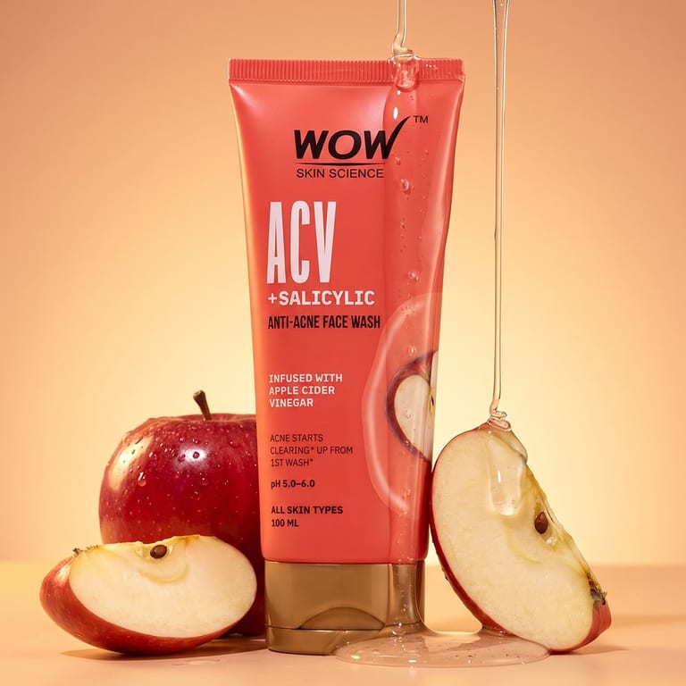Apple Cider Vinegar Foaming Face Wash Clear, Glowing Skin