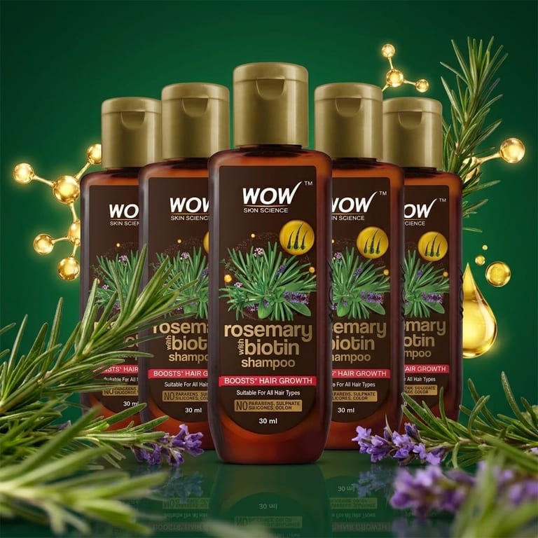 Rosemary Biotin Shampoo 30 ml Pack of 5
