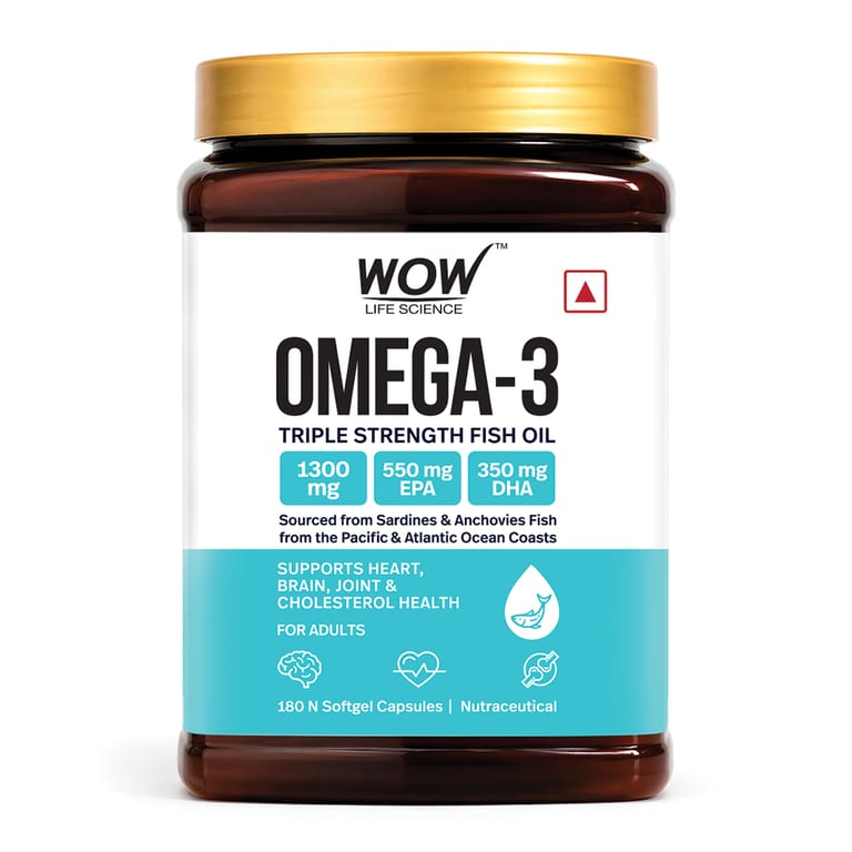 Omega-3 Fish Oil Capsules Supports Heart & Joint Health