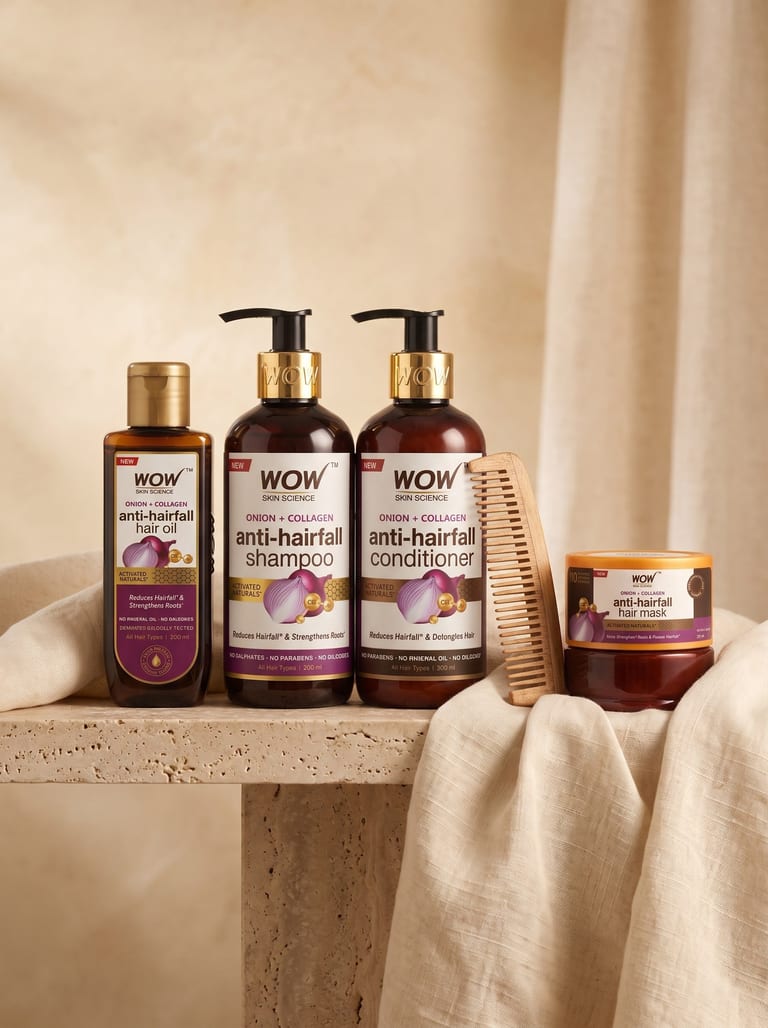 Onion Hair Fall Control Spa Kit Fortifying 4-Step Treatment