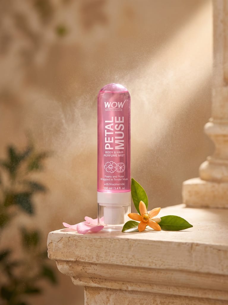 Petal Muse Floral Hair & Body Mist Long-Lasting Peony Freshness