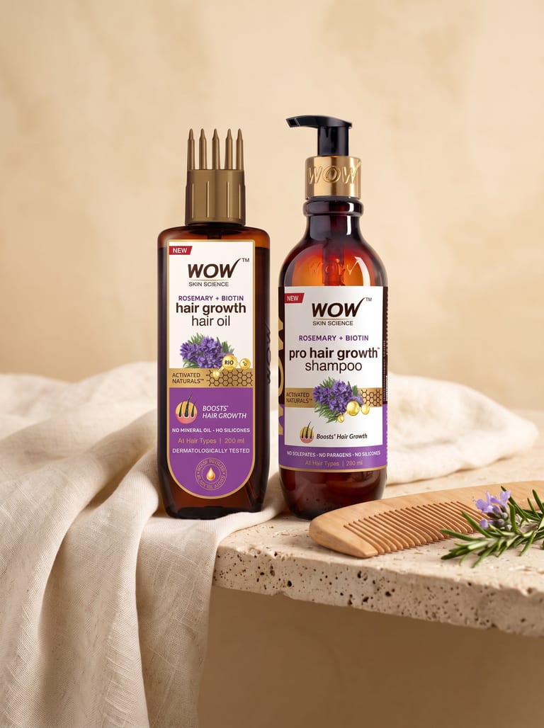 Rosemary & Biotin Hair Care Kit Reduces Breakage & Revitalises