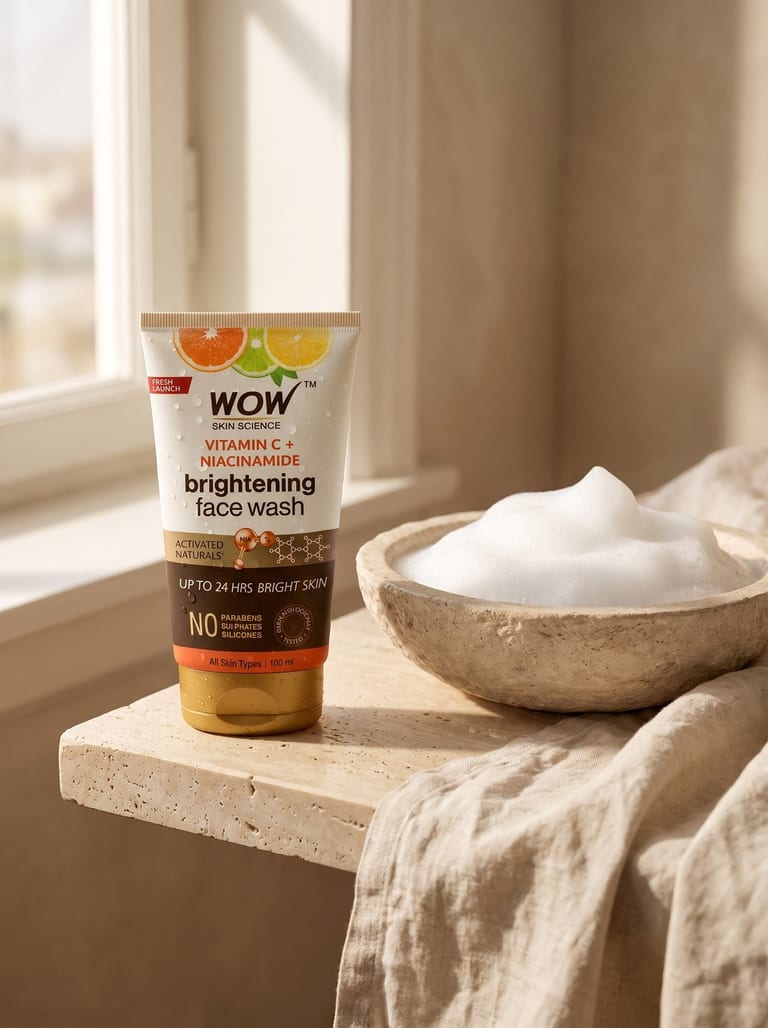Vitamin C & Niacinamide Brightening Face Wash Brighter, Even-Toned