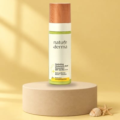 Hydrating Hyaluronic Acid Aqua Sunscreen SPF 50 PA++++ with Natural Biome-Boost™ Solution - 50 ml