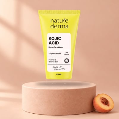 Nature Derma Kojic Acid Detan Face Wash - 175 ml