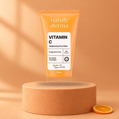 Nature Derma Vitamin C Brightening Face Wash -175 ml