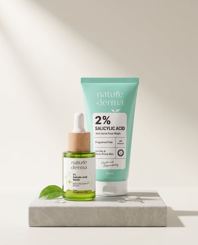Acne Duo: 2% Salicylic Acid Serum + 2% Salicylic Acid Face Wash