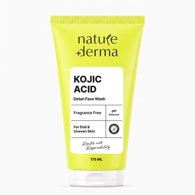 Nature Derma Kojic Acid Detan Face Wash - 175 ml