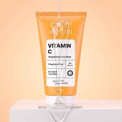 Nature Derma Vitamin C Brightening Face Wash -175 ml