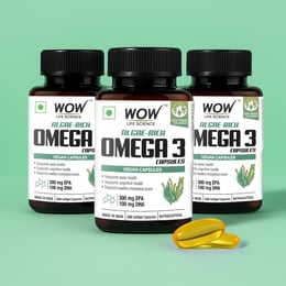 Algae Rich Omega 3 Vegetarian Capsules Plant-Based Heart & Brain