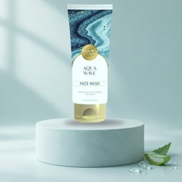 Aqua Wave Face Wash with Aloe Vera & Hyaluronic Acid - 100 ml