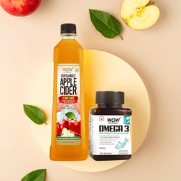 Omega-3 & Organic Apple Cider Vinegar Duo Supports Heart & Gut Health
